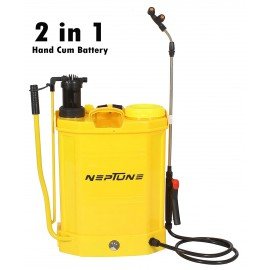 Neptune BS-21 2 in 1 Hand Cum Battery Operated Sprayer 16 Liter