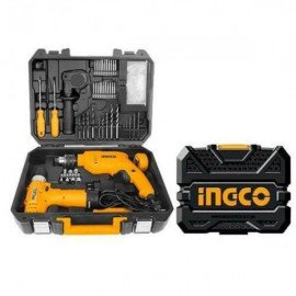 Ingco 108 Pcs Tool Kit with Electric Drill and Screwdriver - HKTHP11081